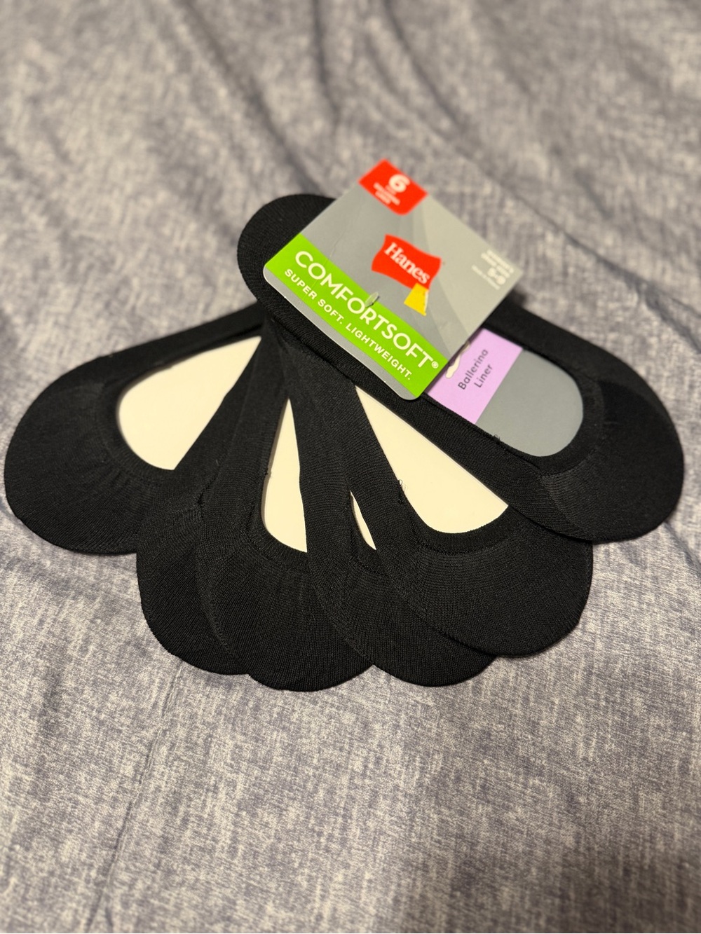 Hanes ComfortSoft No-Show Socks for Women